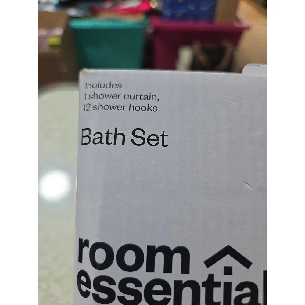 Room Essentials Shower Curtain Bath Set 13 Piece New
